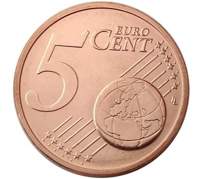 Монета 5 евроцентов 2018 Эстония, фото 1 