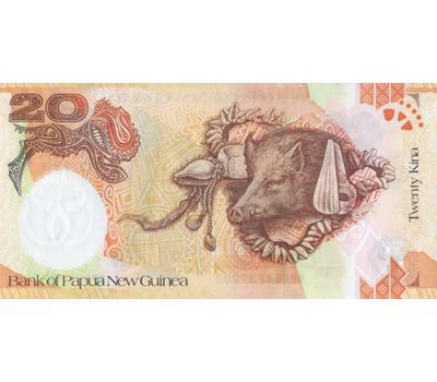  Банкнота 20 кина 2008 Папуа-Новая Гвинея Пресс, фото 2 