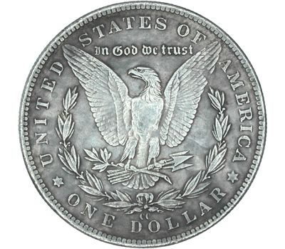  Коллекционная сувенирная монета хобо никель 1 доллар 1921 «Динозавр» США, фото 2 