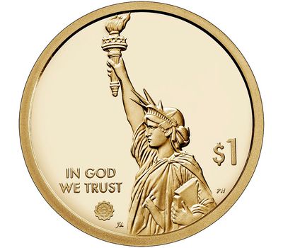  Монета 1 доллар 2021 «Первый государственный университет. Северная Каролина» P (Американские инновации), фото 2 