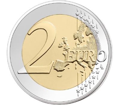  Монета 2 евро 2021 «100-летие коронации Богоматери Меричельской» Андорра, фото 2 