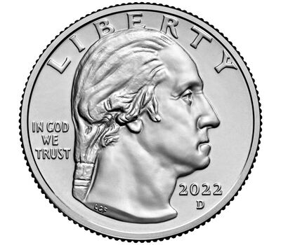  Монета 25 центов 2022 «Вилма Мэнкиллер» (Выдающиеся женщины США) D, фото 2 