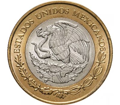  Монета 10 песо 2018 «Камень Солнца» Мексика, фото 2 