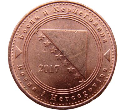  Монета 20 фенингов 2017 Босния и Герцеговина, фото 1 