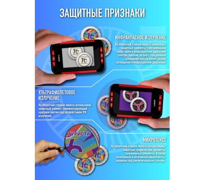  Набор монет Туриста 2022 (ГОЗНАК альбом 10 монет), фото 6 