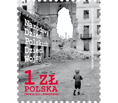  Почтовая марка «Национальный день детей войны» Польша 2023, фото 1 