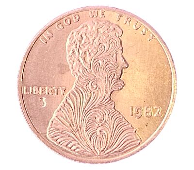  монета 1 цент 1982 США (копия), фото 1 