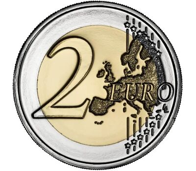  Монета 2 евро 2025 «16-й Всемирный скаутский Мут» Португалия, фото 2 