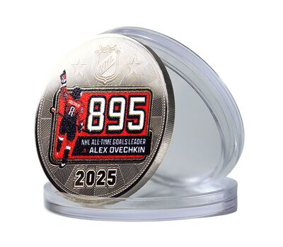  Сувенирная монета 25 рублей «Александр Овечкин. 2025 год. 895 голов», фото 1 