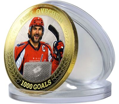  Монета 10 рублей «Александр Овечкин. 1000 гол», фото 1 