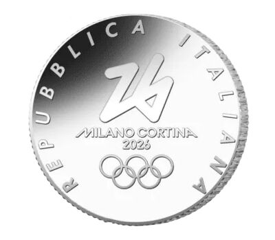  Монета 1/4 евро 2025 «Олимпийские игры 2026. Кортина-д’Ампеццо» Италия, фото 2 