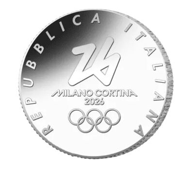  Монета 1/4 евро 2025 «Олимпийские игры 2026. Милан» Италия, фото 2 