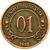  Монета 0,1 разменный знак 1998 Шпицберген (копия) медь, фото 2 